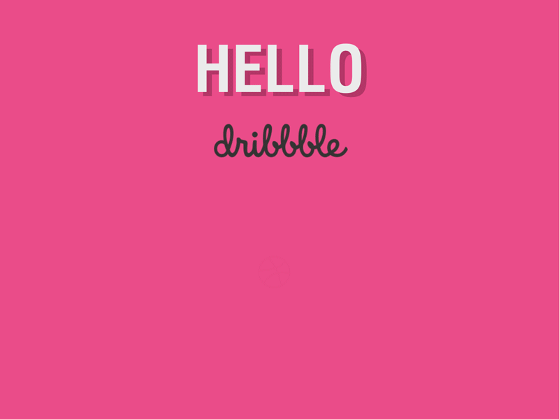 Hello Dribbble! chatbot
