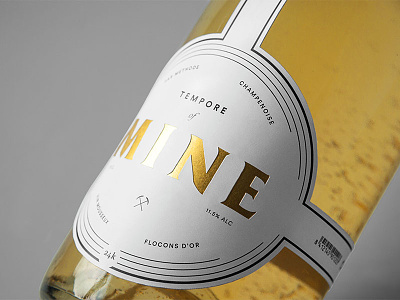 Mine champagne drink graphic design naming packaging
