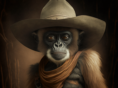 monkey cowboy