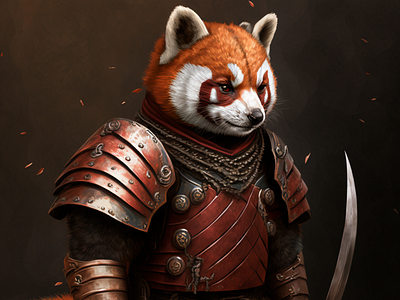 Red Panda Samurai by Darragh on Dribbble