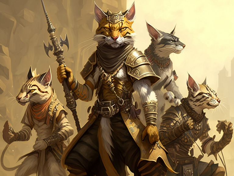 Tabaxi warriors by Darragh on Dribbble