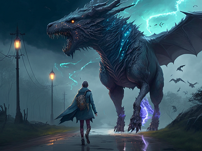 Lightning Wyvern Companion by Darragh on Dribbble