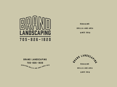 Brand Landscaping Badges badge badge logo badgedesign branding logo logodesign vintage vintage badge vintage logo vintage type