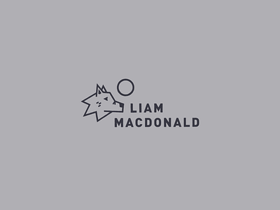 Liam MacDonald Logo branding icon illustration logo logo design moon paradise photographer branding photographer logo photography type typographic logo typography vector wolf wordmark