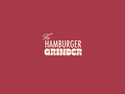 The Hamburger Grinder branding burger branding burgers character hamburger identity illustration logo logo design pattern vector vintage vintage branding vintage logo weed weed branding wordmark