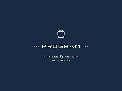 The Program Logo athletic badge badge logo branding davinci fitness gym health identity logo pnw secret secret society slabserif type lockup typography vancouver vintage vintage badge vintage logo