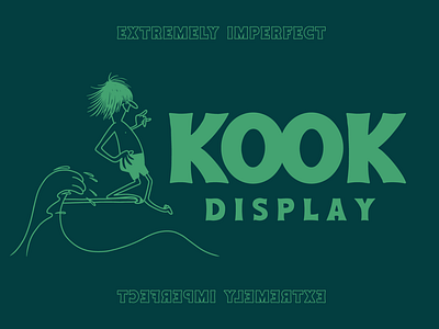 Kook Display Font font hand drawn kook ocean pnw surf surfing typeface vector