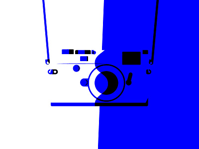 Strap bold camera colour illustration minimal negativespace