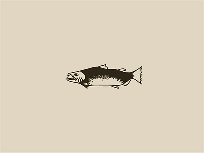 Chinook 365for365 chinook earthy illustration minimal pnw salmon westcoast