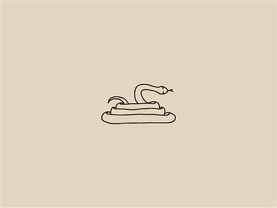 Snake coil desert earthy illustration minimal reptile snake