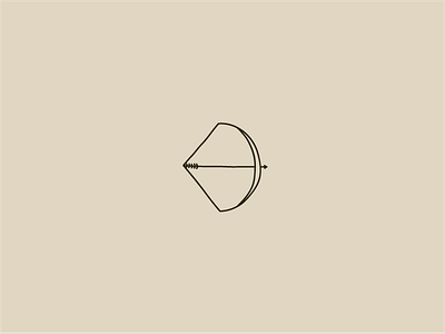 Bow bow bowandarrow earthy illustration line minimal