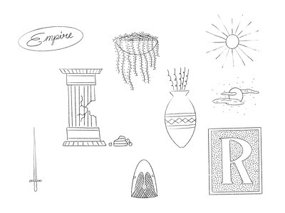 Sketches illustration pencil procreate sketch sun typograpghy