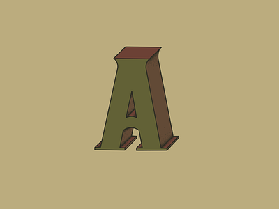 A a graphicdesign illustration letters typography