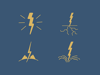 Electric Icons branding branding and identity electric hand drawn icons iconset illustration lightning lightning bolt