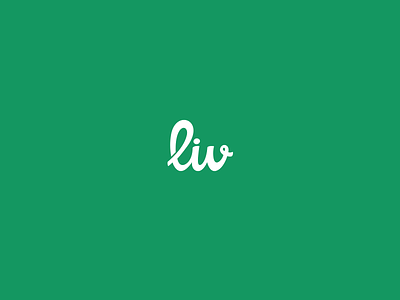 Liv custom typography handlettering liv logo logotype