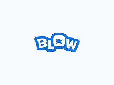 Blow blow custom typography logo logotype
