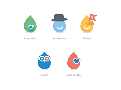 The Good Data Icons colorful drop flat icon icons petal