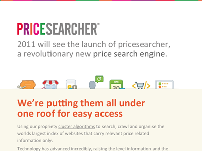 Pricesearcher coming soon ui