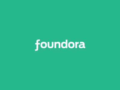 Foundora custom foundora green logo logotype type typography