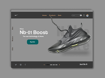 Landing page - Daily Ui #003 003 app challenge daily ui dailyui dailyui003 design landingpage shoe shoestore store ui ux web webdesign