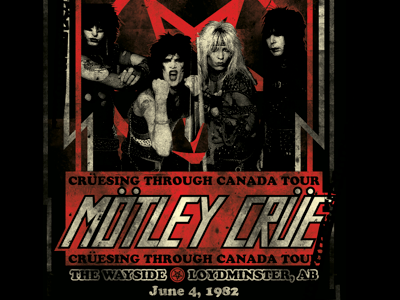 Mötley Crüe :: Shout At The Devil Tour merch motley crue poster tee