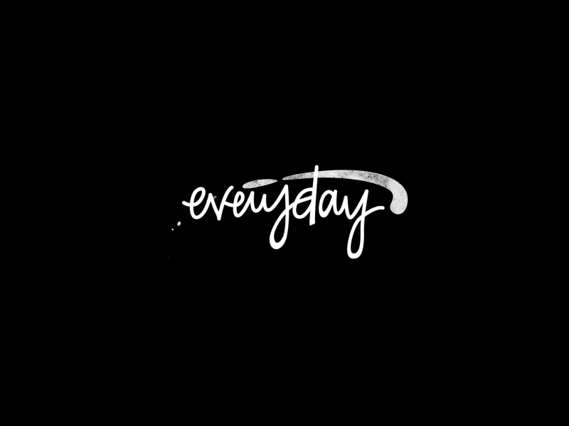 "Everyday" logo animation animation black branding cloud gif intro liquid logo lowpoly motion graphic white