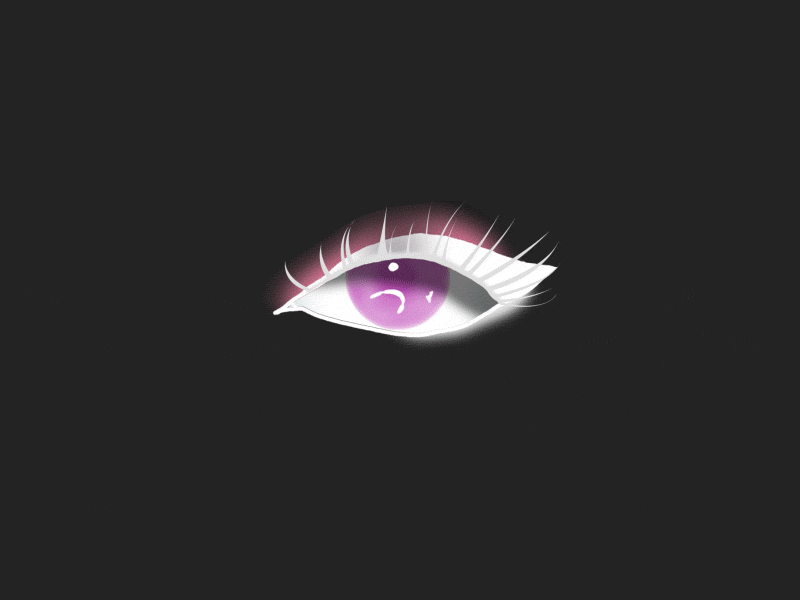 Pink Eye animation black eye gif liquid motion graphic pink