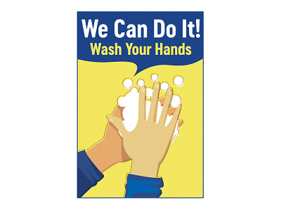 We Can Do It: Wash Your Hands illustrator retro t shirt wash hands we can do it