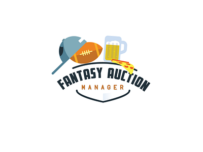 Fantasy Auction Web Icon clean fantasy football vector