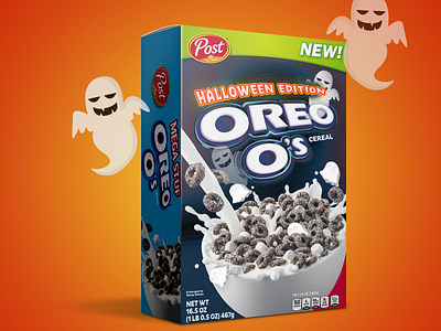 Halloween Oreos Cereal Concept cereal concept design halloween