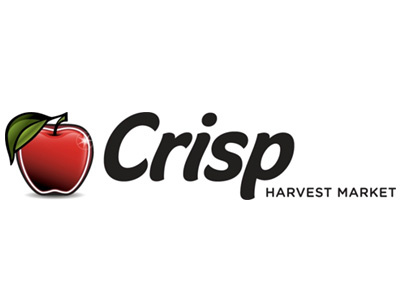 Crisp Harvest Market: Secondary Logo graphic design illustration logo typography