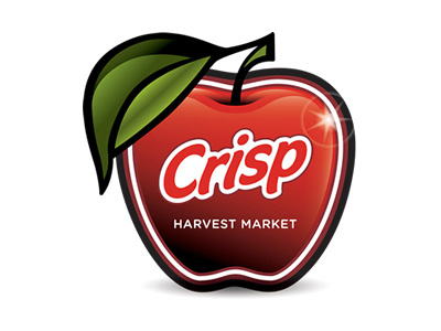 Crisp Harvest Market: Primary Logo graphic design illustration logo typography