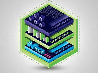 Isometric Illustration cube illustration isometric psd vector