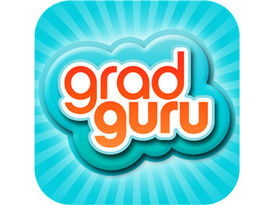 grad guru app icon app design bright community college iphone logo non profit visual design