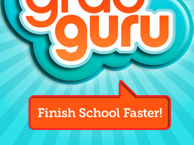 grad guru splash screen app design bright color community college iphone visual design