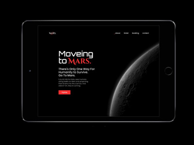 Moving to Mars app interface mars ui ui design ux