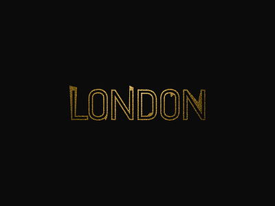 London Typography design london poster art typogaphy