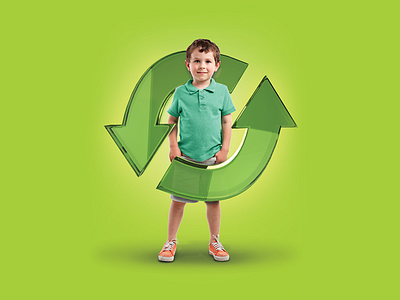 Recycling kid