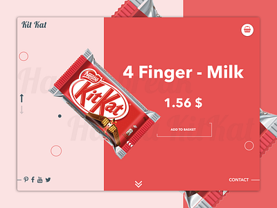 Kit Kat app clean dashboard flat interface invite landing page sweet ui web web design website