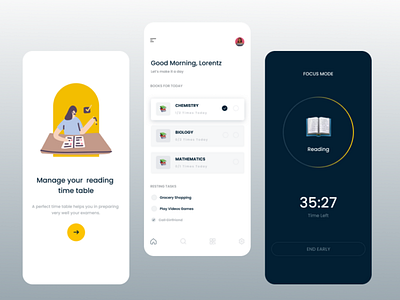 Reading time management Mobile Application