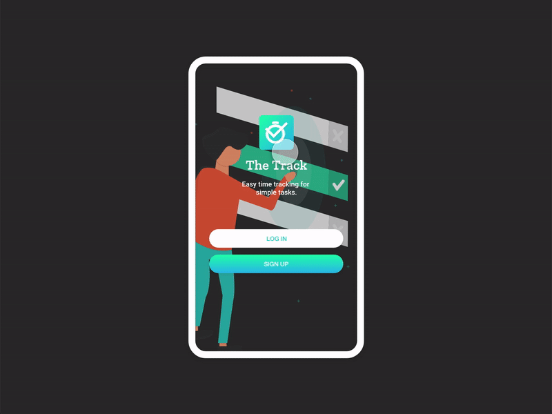 Mobile App Login Design | Animation
