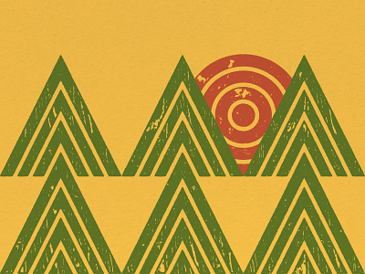 Is This For Christmas? colorblocking design grit illustration illustrator paper pine pines pinetrees poster posterdesign print sun texture tree trees