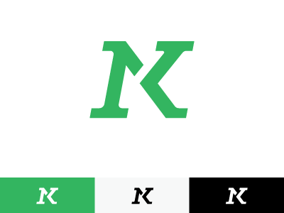 NK Logo Mark design graphics ligature logo logomark mark monogram type