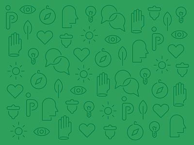 These Icons Will Make You A Better Parent acorn compass eye hand head heart icon leaf light bulb pattern speaking sun