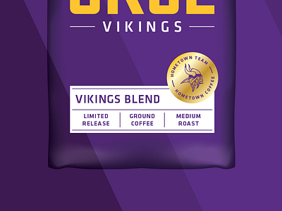 Bleed Purple Part I bleed blend coffee foil football hometown packaging purple sports team vikings