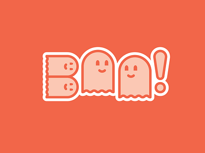 Three Spoopy Five Me boo cute floating ghost ghosts halloween icon illustration orange spooky spoopy