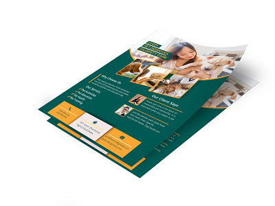 PET Care Flyer Design Template a4 flyer brochure estate flyer design flyer flyer design graphic design pet care