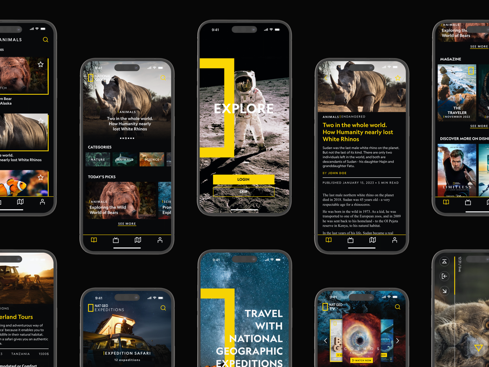 National Geographic mobile app by Serj Lukianov on Dribbble