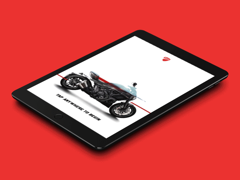 Ducati - Data Capture / Customer Experience customer ducati ipad marketing motion motorbike motorcycle vehicle