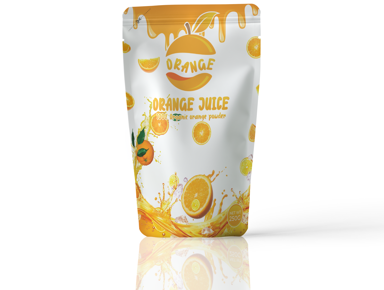 Orange Pouch Label Design / Product label design by Mostakim Ahamed on